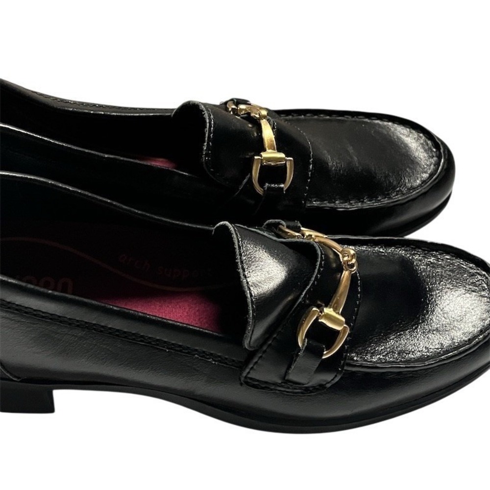 Munro Loafers Womens Shoes 9N Narrow Black Horsebit Slip On Comfort Arch Support - Picture 2 of 6